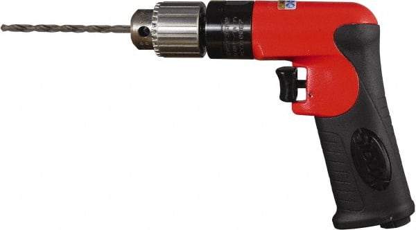 Sioux Tools - 1/4" Keyed Chuck - Pistol Grip Handle, 23,000 RPM, 12 LPS, 0.5 hp, 90 psi - A1 Tooling