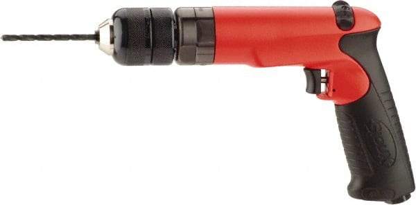 Sioux Tools - 3/8" Reversible Keyless Chuck - Pistol Grip Handle, 4,000 RPM, 14 LPS, 1 hp, 90 psi - A1 Tooling