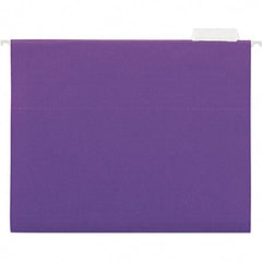 Universal One - 9-5/8 x 11-3/4", Letter Size, Violet, Hanging File Folder - 11 Point Stock, 1/5 Tab Cut Location - A1 Tooling