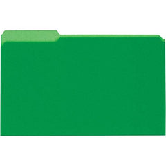 UNIVERSAL - 9-5/8 x 14-3/4", Legal, Green, File Folders with Top Tab - 11 Point Stock, 1/3 Tab Cut Location - A1 Tooling