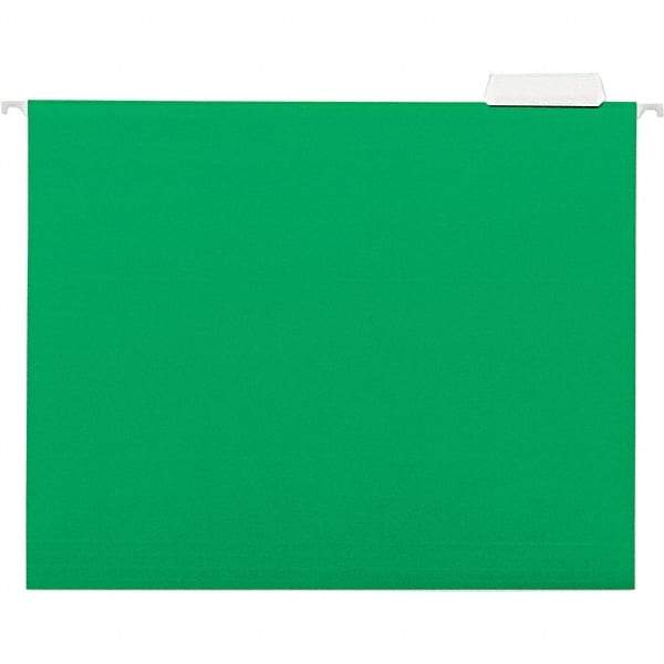 Universal One - 9-5/8 x 11-3/4", Letter Size, Bright Green, Hanging File Folder - 11 Point Stock, 1/5 Tab Cut Location - A1 Tooling