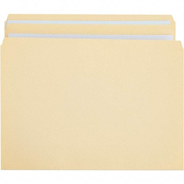 UNIVERSAL - 9-5/8 x 11-3/4", Letter Size, Manila, File Folders with Top Tab - 11 Point Stock, Straight Tab Cut Location - A1 Tooling