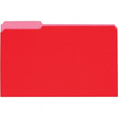 UNIVERSAL - 9-5/8 x 14-3/4", Legal, Red, File Folders with Top Tab - 11 Point Stock, 1/3 Tab Cut Location - A1 Tooling