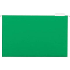 Universal One - 9-5/8 x 14-3/4", Legal, Bright Green, Hanging File Folder - 11 Point Stock, 1/5 Tab Cut Location - A1 Tooling