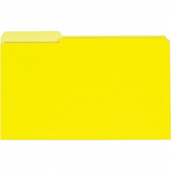 UNIVERSAL - 9-5/8 x 14-3/4", Legal, Yellow, File Folders with Top Tab - 11 Point Stock, 1/3 Tab Cut Location - A1 Tooling