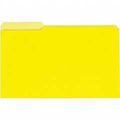 UNIVERSAL - 9-5/8 x 14-3/4", Legal, Yellow, File Folders with Top Tab - 11 Point Stock, 1/3 Tab Cut Location - A1 Tooling