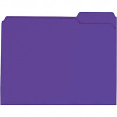 Universal One - 9-5/8 x 11-3/4", Letter Size, Violet, File Folders with Top Tab - 11 Point Stock, 1/3 Tab Cut Location - A1 Tooling