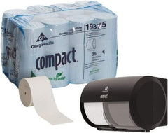 Georgia Pacific - 4,050' Roll Length x 4" Sheet Width, Coreless Roll Toilet Tissue - 1,000 Sheets per Roll, 2 Ply, White, Recycled Fiber - A1 Tooling