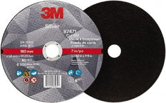 3M - 7" Ceramic Cutoff Wheel - 0.045" Thick, 7/8" Arbor, Use with Angle Grinders - A1 Tooling