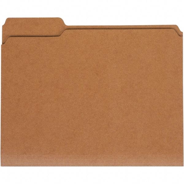 UNIVERSAL - 9-5/8 x 11-3/4", Letter Size, Kraft, File Folders with Top Tab - 11 Point Stock, 1/3 Tab Cut Location - A1 Tooling