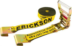 Erickson Manufacturing - 40' Long x 2" Wide, 10,000 Lb Basket Capacity, Polyester & Steel Web Sling - Yellow - A1 Tooling