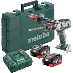 Metabo - 18 Volt 1/16 to 1/2" Keyless Chuck Cordless Hammer Drill - 32300 BPM, 500 to 3,800 RPM, Reversible, Pistol Grip Handle - A1 Tooling