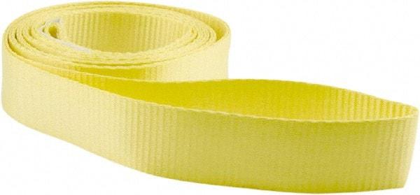 Erickson Manufacturing - 8' Long x 2" Wide, 3,200 Lb Vertical Capacity, Polyester Web Sling - 2,500 Lb Choker Capacity, Yellow - A1 Tooling