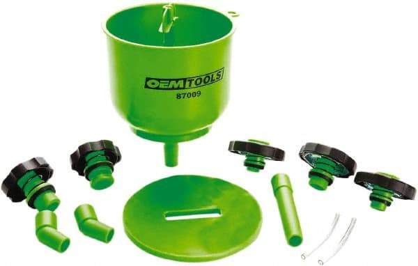 OEM Tools - 16 oz Capacity Plastic Funnel Set - Green - A1 Tooling