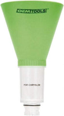 OEM Tools - 16 oz Capacity Plastic Funnel - 5" Mouth OD, 3-3/4" Straight Spout, Green & Clear - A1 Tooling