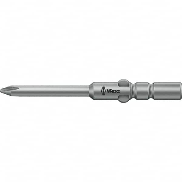 Wera - 4mm Drive, #00 Microstix Screwdriver Bit - 1-9/16" OAL - A1 Tooling