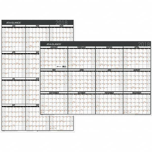 AT-A-GLANCE - 1 Sheet, 24 x 36", Erasable Wall Calendar - A1 Tooling