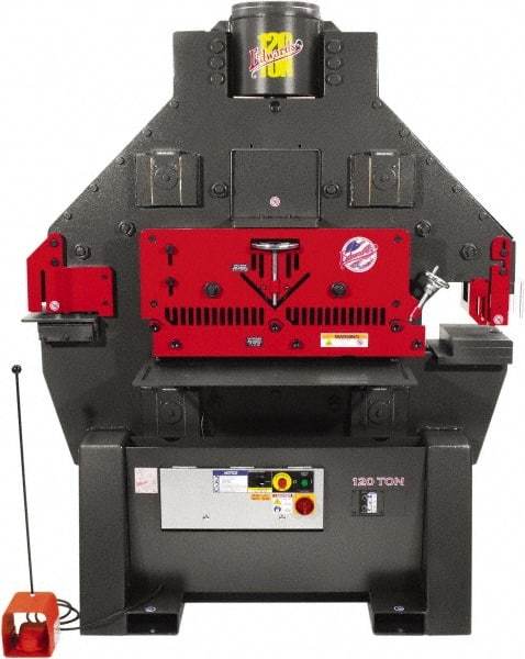 Edwards Manufacturing - 11" Throat Depth, 120 Ton Punch Pressure, 1-1/2" in 1" Punch Capacity Ironworker - 10 hp, 3 Phase, 460 Volts, 60" Wide x 84" High x 60" Deep - A1 Tooling