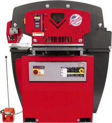 Edwards Manufacturing - 11-3/4" Throat Depth, 110 Ton Punch Pressure, 1-3/8" in 1" Punch Capacity Ironworker - 7-1/2 hp, 3 Phase, 230 Volts, 57-1/4" Wide x 66-1/16" High x 42-3/8" Deep - A1 Tooling