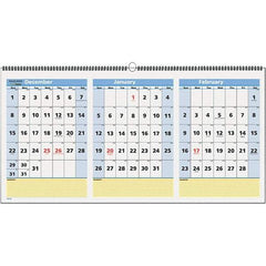 AT-A-GLANCE - 8 Sheet, 23-1/2 x 12", Wall Calendar - White - A1 Tooling