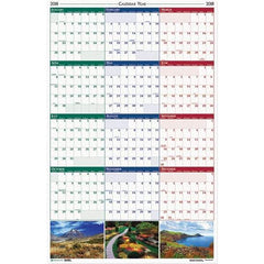 House of Doolittle - 1 Sheet, 24 x 37", Erasable Wall Calendar - Earthscapes Nature - A1 Tooling