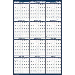 House of Doolittle - 1 Sheet, 24 x 37", Erasable Wall Calendar - Blue & Gray - A1 Tooling