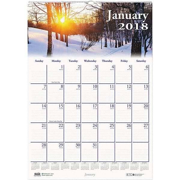 House of Doolittle - 12 Sheet, 12 x 16-1/2", Wall Calendar - Scenic - A1 Tooling