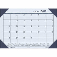 House of Doolittle - 12 Sheet, 22 x 17", Desk Pad Calendar - Ocean Blue - A1 Tooling