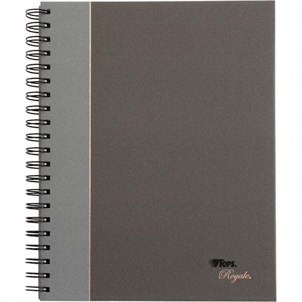 TOPS - 96 Sheet, 10-1/2 x 8", Legal/Wide (Style) Business Notebook - Black & Gray - A1 Tooling