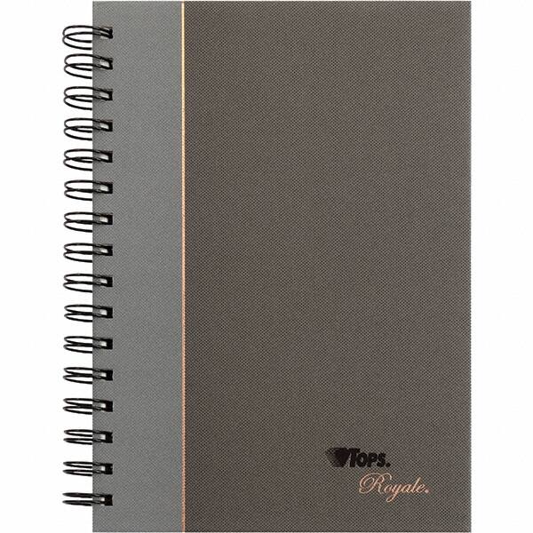 TOPS - 96 Sheet, 5-1/4 x 8 1/4", Legal/Wide (Style) Business Notebook - Black & Gray - A1 Tooling