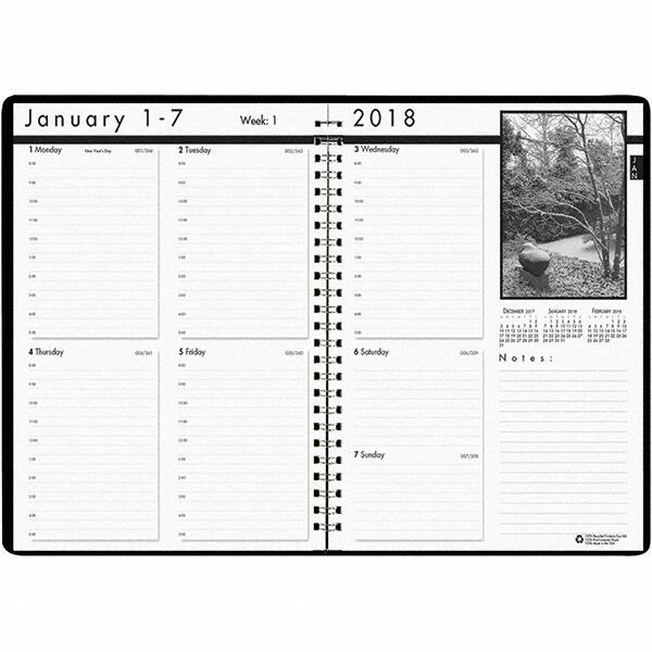 House of Doolittle - 104 Sheet, 8-1/2 x 11", Weekly Planner - Black - A1 Tooling