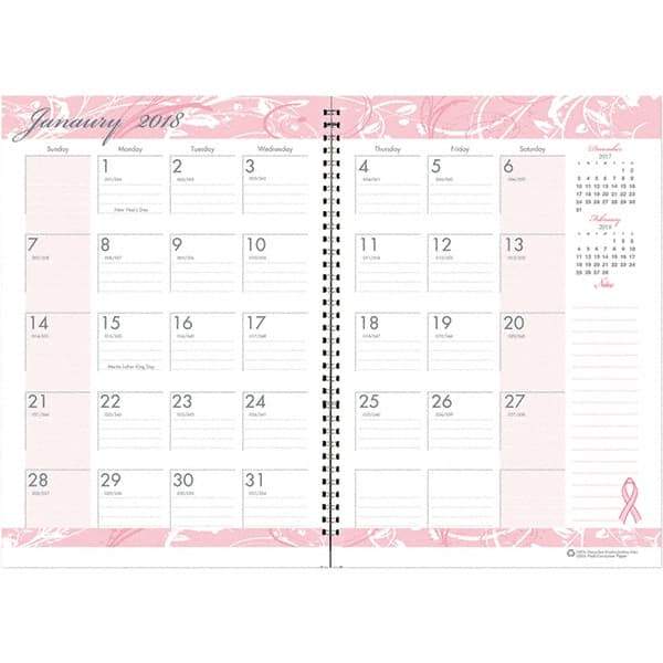 House of Doolittle - 24 Sheet, 7 x 10", Monthly Planner - Pink - A1 Tooling