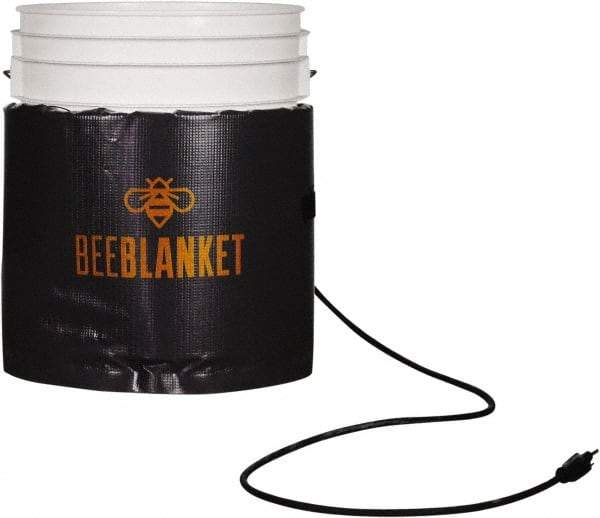 Powerblanket - 1" Long x 11" Wide, Flat, Plastic/Aluminum, Pail Heater - 240 VAC, Flat Back - A1 Tooling