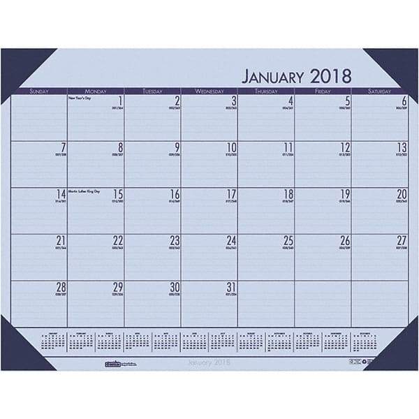 House of Doolittle - 12 Sheet, 22 x 17", Desk Pad Calendar - Sunset Orchid - A1 Tooling