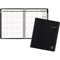 AT-A-GLANCE - 24 Sheet, 6-7/8 x 8-3/4", Monthly Planner - Black - A1 Tooling