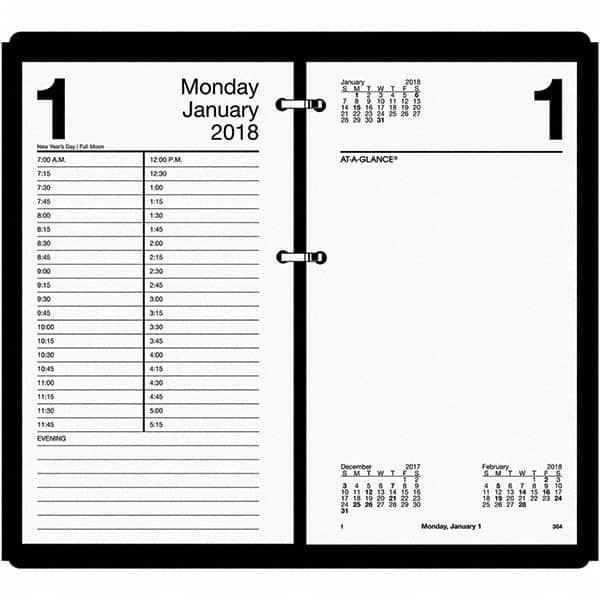 AT-A-GLANCE - 730 Sheet, 4-1/2 x 8", Calendar Refill - White - A1 Tooling