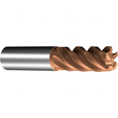 Sandvik Coromant - 8mm, 5 Flute, Solid Carbide, 1mm Corner Chamfer End Mill - 42° Helix, 18mm LOC - A1 Tooling