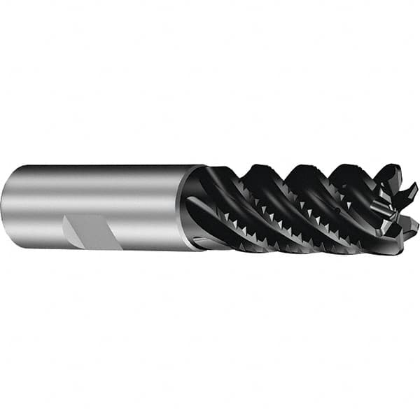 Sandvik Coromant - 25mm, 6 Flute, Solid Carbide, 4mm Corner Chamfer End Mill - 42° Helix, 52mm LOC - A1 Tooling