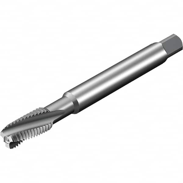 Sandvik Coromant - 3 Flute 6HX Spiral Flute Tap - Powdered Metal High Speed Steel, AlCrN Finish - Exact Industrial Supply