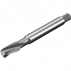 Sandvik Coromant - 3 Flute 6HX Spiral Flute Tap - Powdered Metal High Speed Steel, AlCrN Finish - A1 Tooling