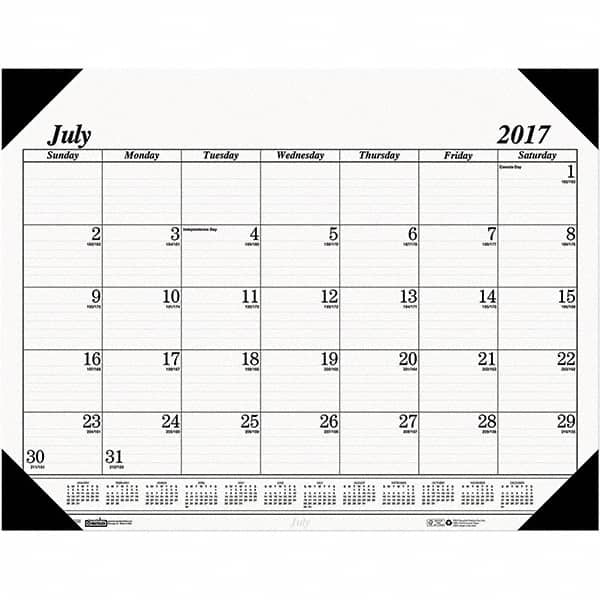 House of Doolittle - 14 Sheet, 22 x 17", Desk Pad Calendar - White - A1 Tooling