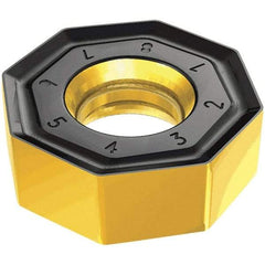 Iscar - ONHU070610 TR Grade IC5100 Carbide Milling Insert - TiCN/Al2O3 Finish, 6.5mm Thick, 18.8mm Inscribed Circle, 1mm Corner Radius - A1 Tooling