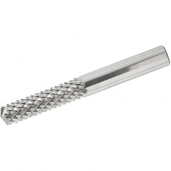 Iscar - 10mm Cutting Diam x 20mm Length of Cut, 6 Flute, Compression Spiral Router Bit - Uncoated, Right Hand Cut, Solid Carbide, 72mm OAL x 10mm Shank Diam, Square End - A1 Tooling