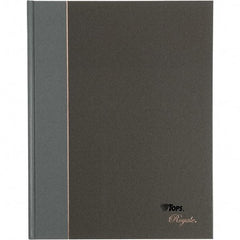 TOPS - 96 Sheet, 10-1/2 x 8", Legal/Wide (Style) Business Notebook - Black & Gray - A1 Tooling