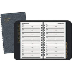 AT-A-GLANCE - 100 Sheet, 4-7/8 x 8", Telephone/Address Book - Black - A1 Tooling