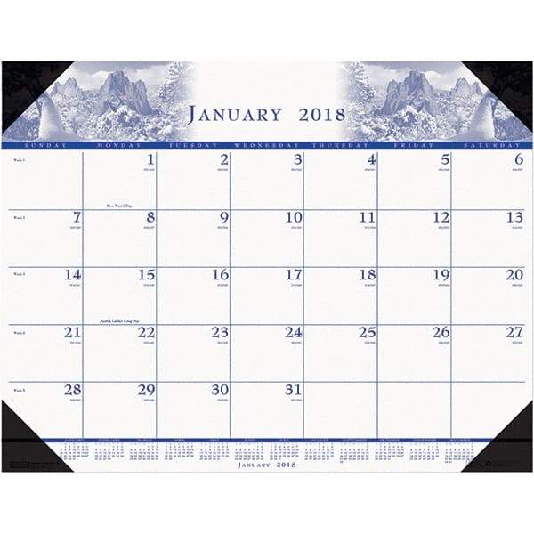 House of Doolittle - 12 Sheet, 22 x 17", Desk Pad Calendar - Nature - A1 Tooling