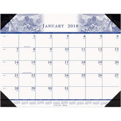 House of Doolittle - 12 Sheet, 22 x 17", Desk Pad Calendar - Nature - A1 Tooling