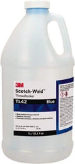 3M - 1 L, Blue, Medium Strength Liquid Threadlocker - Series TL42, 24 hr Full Cure Time - A1 Tooling