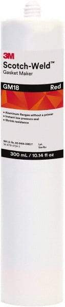 3M - 10.58 oz Cartridge Red Dimethacrylate Ester Anaerobic Gasket Marker - 65 to 300°F Operating Temp, 24 hr Full Cure Time - A1 Tooling