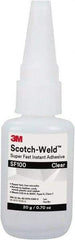 3M - 0.11 oz Tube Clear Instant Adhesive - Series Part Number SF100, 3 to 30 sec Working Time, 24 hr Full Cure Time - A1 Tooling